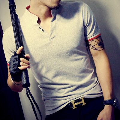 Sommer Mode männer T Shirt Casual Patchwork Kurzarm T Shirt