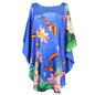 Sexy Weibliche Silk Rayon Robe Bad Kleid Nachthemd Sommer Casual Hause Kleid Gedruckt Lose Nachtwäsche Plus Größe Nachtwäsche Bademantel
