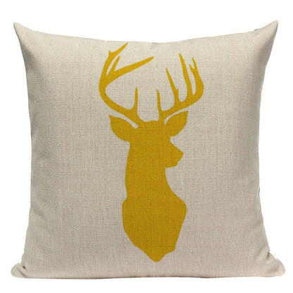 Gelb Herz Werfen Kissen Abdeckungen Nordic Geometrische Kissen Abdeckung Graph Nach Dekoration Hause Deer Kissen Fall Für Kissen Cojin