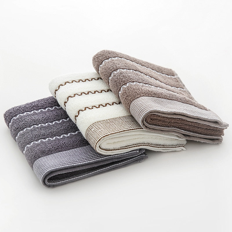 Frauen Und Männer Welle Gedruckt Atmungsaktive Weiche Baumwolle Gesicht Handtuch Bad Hand Handtuch Schnell Trockenen Handtuch