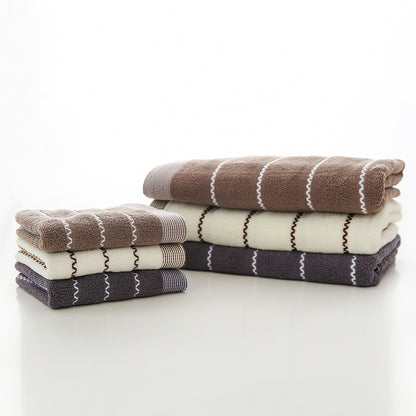 Frauen Und Männer Welle Gedruckt Atmungsaktive Weiche Baumwolle Gesicht Handtuch Bad Hand Handtuch Schnell Trockenen Handtuch