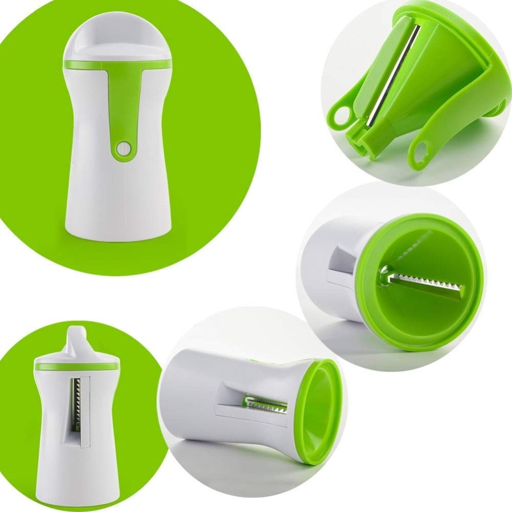 Tragbare Spiralizer Gemüse Slicer Handheld Spiralizer Schäler Edelstahl