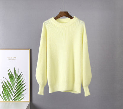 Weiche Lose Gestrickte Kaschmir Pullover Frauen 2023 Neue