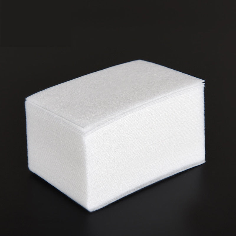 400Pcs Nagel Baumwolle Polish Remover Gel Reinigen Maniküre Servietten Pediküre Lint Tücher Reiniger Papier Pads Lack Werkzeug