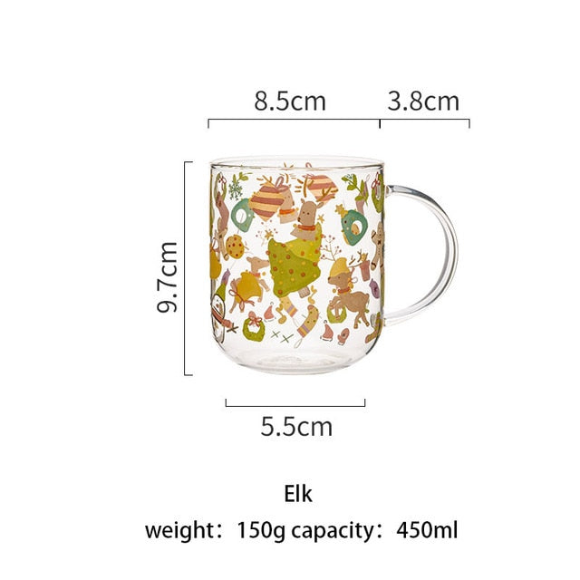 Kreative Cartoon Blume Kaffee Becher Hause Büro Glas Wasser Tasse Handgriff Milch Frühstück Drink Cup DROPSHIPPING