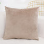 Cushion Soft Velvet Pillow Covers Home Decor for Sofa Seat Chair Car Pillowcase Pink Beige Cushion Covers