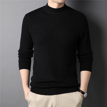 brandneue Herren Kaschmir pullover halber Roll kragen