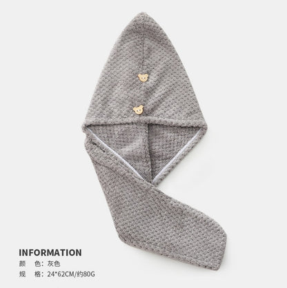 Mikrofaser Haar Handtücher Wrap für Frauen Lockiges Haar Spa Turban Schnelle Haar Trocknen Handtuch Bad Dusche Cap Schnell Trockenen Handtuch für Kopf