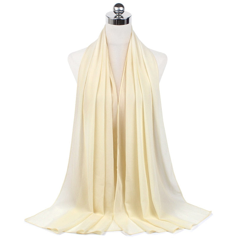 70*180cm Muslimischen Chiffon Hijab Schals