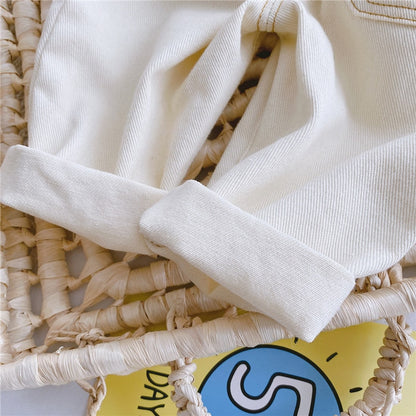 Autumn and winter new jeans baby girl clothes baby clothes high waist solid color warm out jeans children's clothing