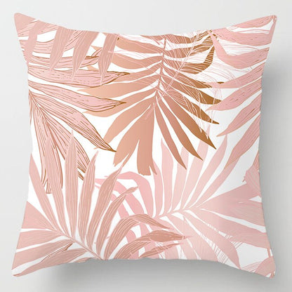 Pink Feather Pillowcase Decorative Sofa Pillow Case Bed Cushion Cover Home Decor Car Cushion Cover Cute Pillow Case 45*45cm