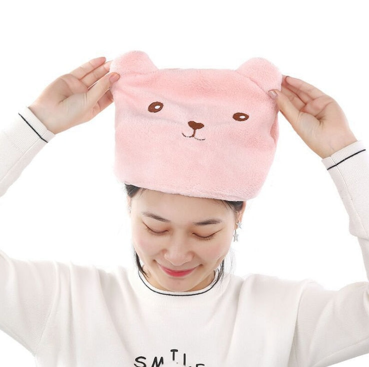 Mikrofaser Haar Handtücher Wrap für Frauen Lockiges Haar Spa Turban Schnelle Haar Trocknen Handtuch Bad Dusche Cap Schnell Trockenen Handtuch für Kopf