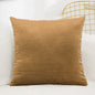Cushion Soft Velvet Pillow Covers Home Decor for Sofa Seat Chair Car Pillowcase Pink Beige Cushion Covers