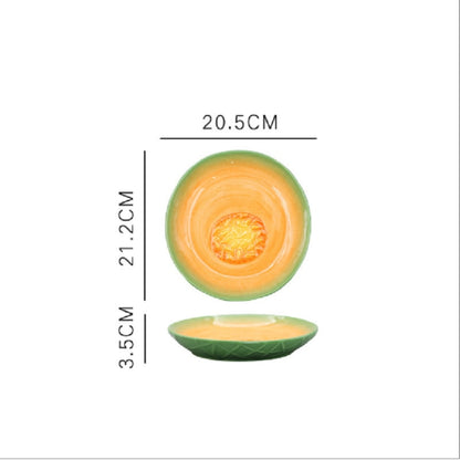 Obst geformte Keramik Salat teller kreative niedlichen Haushalt Snack Gericht