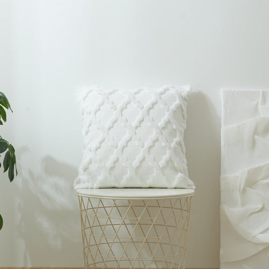 3D Raute Plüsch Kissen Abdeckung Geometrische Dekorative Wurf Kissen Fall Weiche Gemütliche Bett Sofa Kissen Abdeckung Nordic Hause Frühling Decor