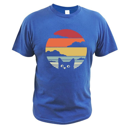 Cat Shirt Retro Style