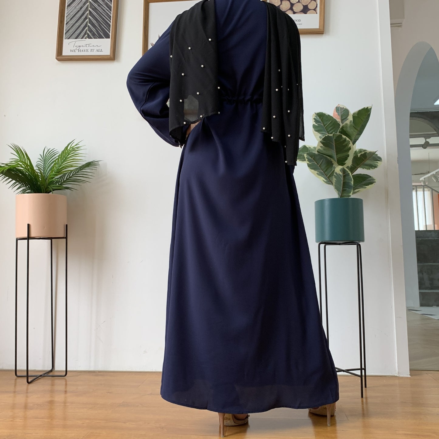 Hijab Kaftan Kleid Islamische Kleidung Vestidos Robe