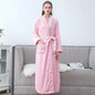 Plus Größe 3XL Männer Robe Winter Flanell Weiche Kimono Kleid Liebhaber Ultra Große Lange Bademantel Nachtwäsche Dicke Warme Frauen Nachtwäsche