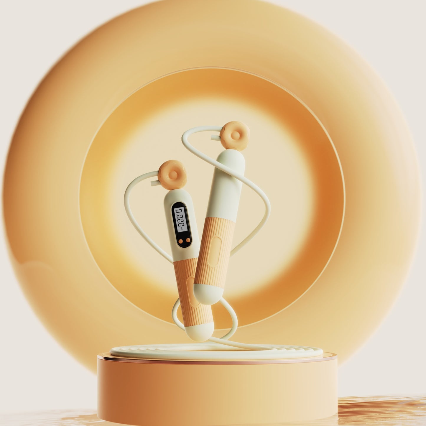 Springseil mit Zähler, verstellbares Springseil mit Kalorienzähler, intelligentes Springseil für Fitnessübungen und Gewichtsabnahme