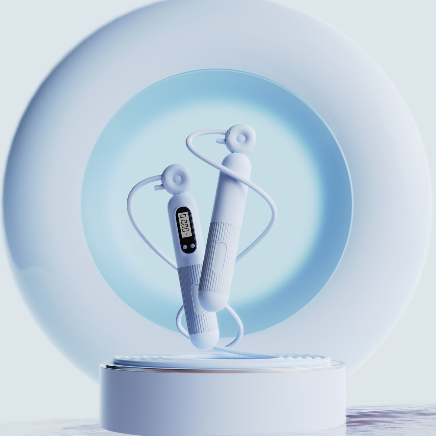 Springseil mit Zähler, verstellbares Springseil mit Kalorienzähler, intelligentes Springseil für Fitnessübungen und Gewichtsabnahme