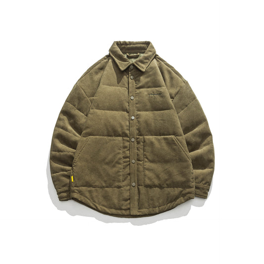 Modisches lässiges Retro-Daunenhemd für Herren und Frauen