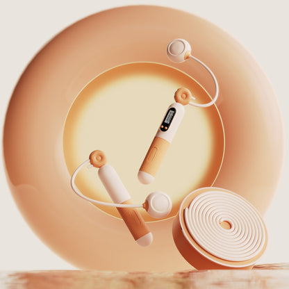 Springseil mit Zähler, verstellbares Springseil mit Kalorienzähler, intelligentes Springseil für Fitnessübungen und Gewichtsabnahme