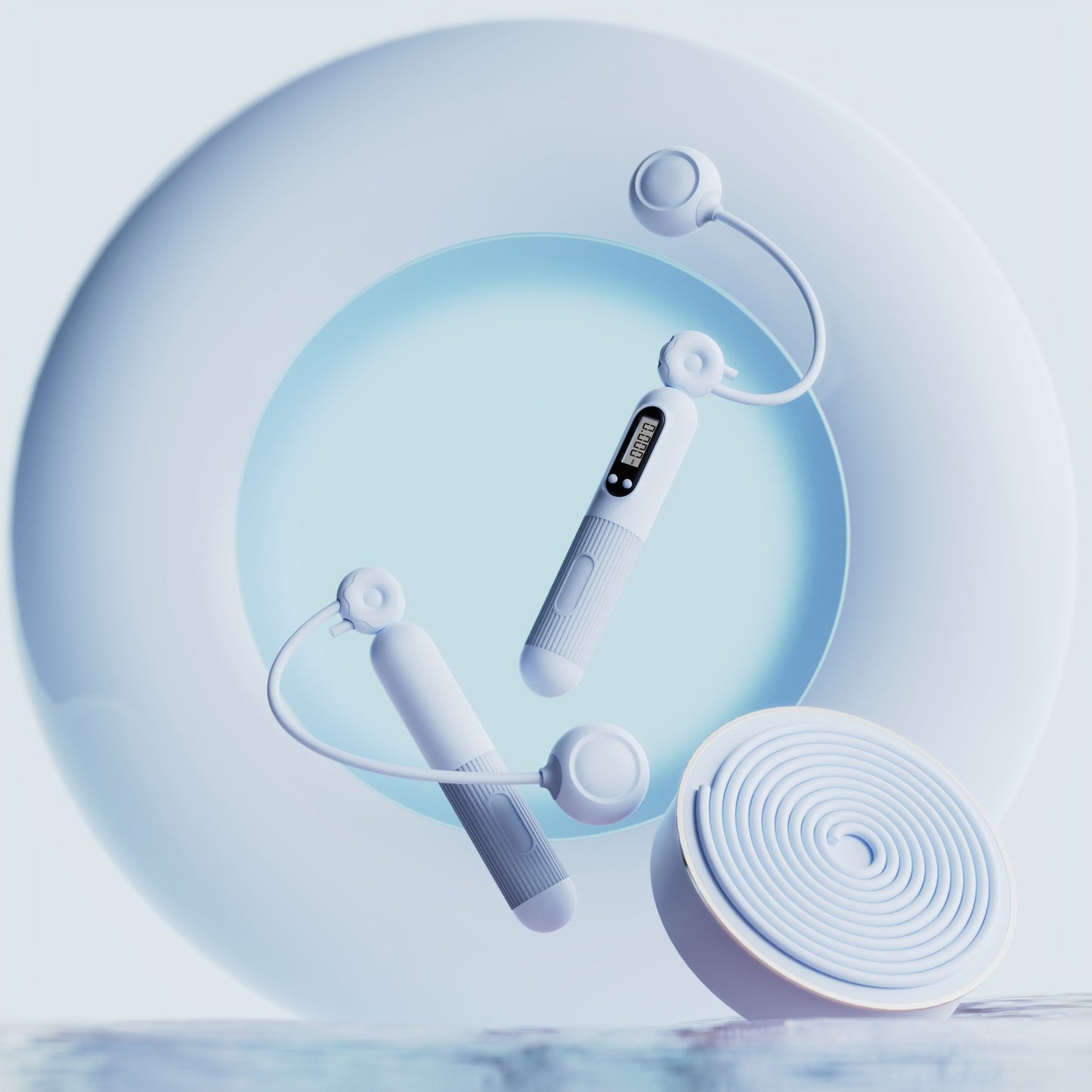 Springseil mit Zähler, verstellbares Springseil mit Kalorienzähler, intelligentes Springseil für Fitnessübungen und Gewichtsabnahme