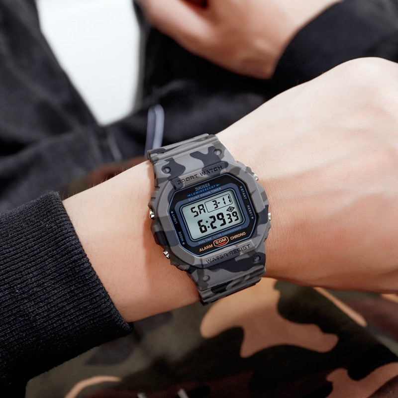 Multifunctional Digital Sport Watch Men 2 Time