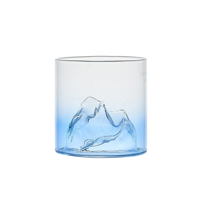 Japanische Glas Tasse 3d Berg Wasser Glas Gletscher Becher Tasse Glas Fuji Kunstwerk Geschenk  Flasche Trink geschirr heiß
