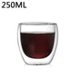 1-6PCS 80-450ML Wärme Beständig Doppel Wand Tee Glas Tasse Bier Kaffee Handgemachte Kreative Kalt getränke Transparent Drink Set