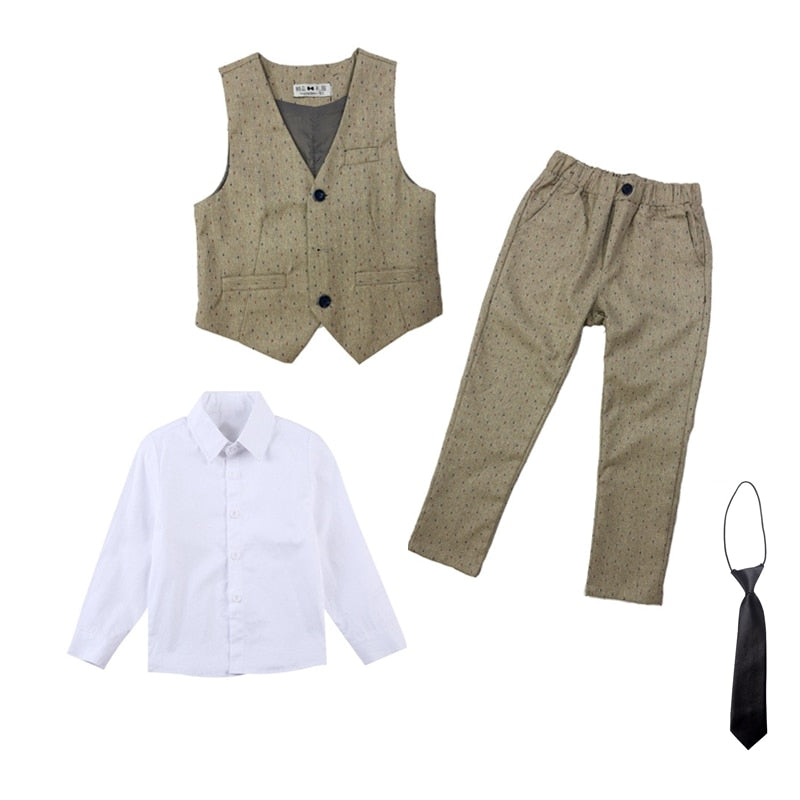 Blazer Kinder Weste Hochzeit Kleidung Set Kleinkind Formale Kleid Anzug