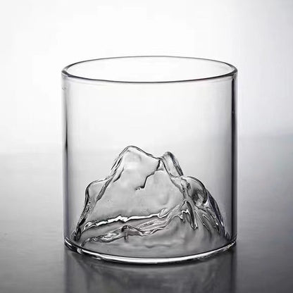 Japanische Glas Tasse 3d Berg Wasser Glas Gletscher Becher Tasse Glas Fuji Kunstwerk Geschenk  Flasche Trink geschirr heiß