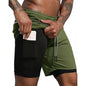 Sport Shorts Männer Sportswear Doppel-deck Laufhose