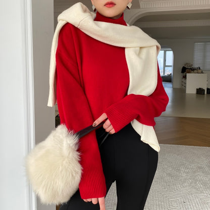 Grundlegende Schildkröte Hals Gestrickte Pullover Frauen Winter Elegante Dicke