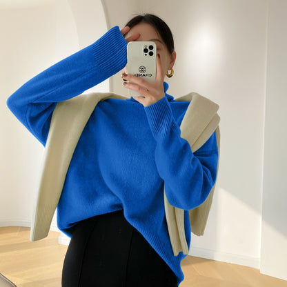 Grundlegende Schildkröte Hals Gestrickte Pullover Frauen Winter Elegante Dicke