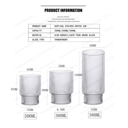 6/4/2/1pcs amerikanische Kaffeetasse hitze beständige Glas becher transparente Tee becher Wasser becher zum Trinken von Milch Beertea Saft becher