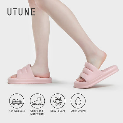 Mute EVA Sofa Slides Women Thick Sole Soft Slippers