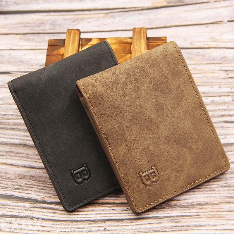 New fashion pu leather wallets for men with coin pocket zipper small purses dollar slim wallet new design men wallet