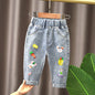 Mädchen Cartoon Jeans Hosen Kinder Jeans hose Freizeit kleidung für Kleinkind Baby Mädchen 2-6 Jahre Frühling Sommer trend ige Kinder kleidung