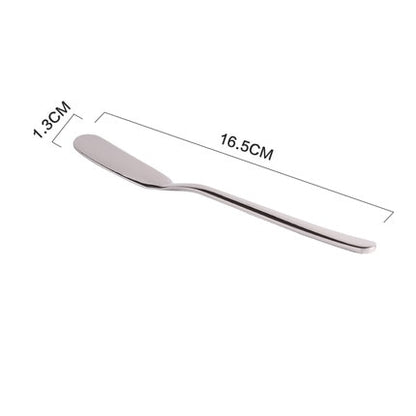 Neue Edelstahl Käse Dessert Marmelade Treuer Butter Messer Obst Gabel Westen Besteck Frühstück Werkzeug Geschirr