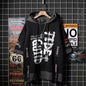 Autumn Men's Hoodie Sweatshirt Casual Black Hoodies Tops Techwear Hip Hop