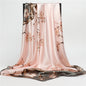 Neckerchief Shawl Wraps Print Silk Satin Scarf