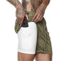 Sport Shorts Männer Sportswear Doppel-deck Laufhose