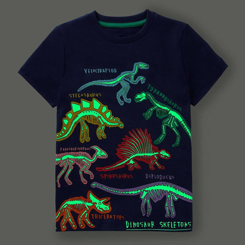 Summer New Fashion Children Luminous Dinosaur Shark Cartoon