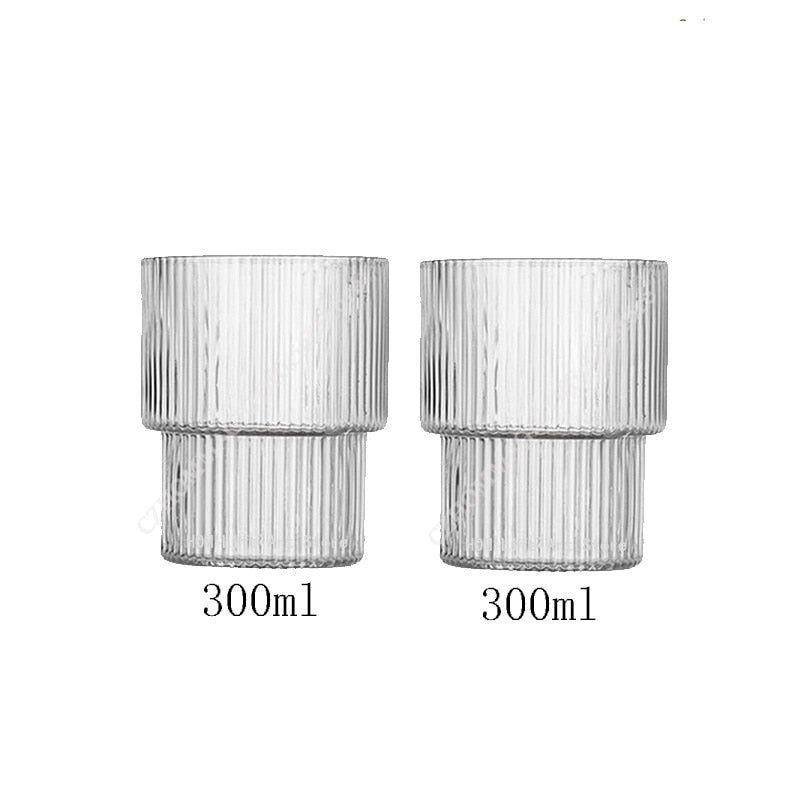 6/4/2/1pcs amerikanische Kaffeetasse hitze beständige Glas becher transparente Tee becher Wasser becher zum Trinken von Milch Beertea Saft becher