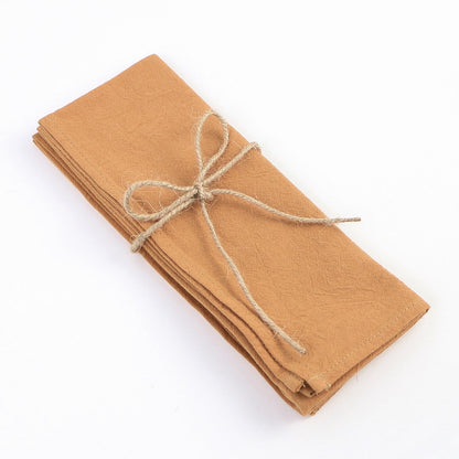 4PC 30X45CM Hotel Serving Cloth Napkins Cotton Fabric Family Dinner Kitchen Green Tea Towels Table Design Mat Wedding Decoration