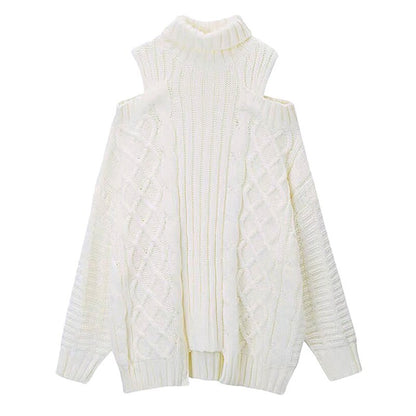 Herbst Winter Koreanischen Stil Frauen Rollkragen Gestrickte Pullover