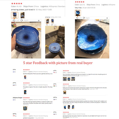 1/2/4 Pcs Nordic Keramik Lebensmittel Gericht Platte Haushalt Keramik Unregelmäßigen Teller Salat Platte Teller Geschirr