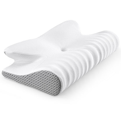 Fuloon Contour Memory-Foam Nackenkissen Ergonomische Orthopädische Hals Schmerzen Kissen für Seite Zurück Magen Sleeper Förderunterricht Kissen