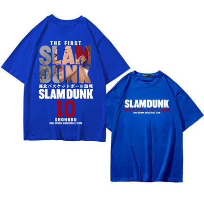 Anime Slam Dunk T-Shirt for Men Sakuragi Hanamichi Kaede Rukawa